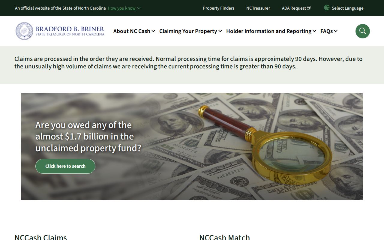 Greensboro people search by owner name through NC Cash