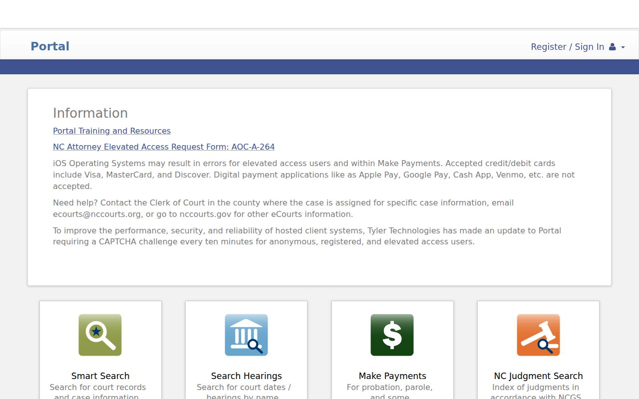 Greensboro people search using the statewide eCourts Portal